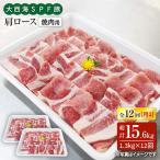 12回定期便 大西海SPF豚 肩ロース 焼肉 計1.2kg