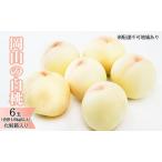 桃 2027年 岡山の白桃 6玉