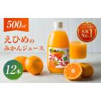 ふるさと納税 愛媛のみかんジュース(伯方果汁伯方町) 500ｍl×12本【VB00280】 愛媛県今治市
