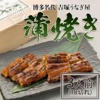 博多名代 吉塚うなぎ屋の蒲焼き3人前 18切れ