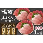簡単 流水解凍 丼の具 まぐろづくし 3人前