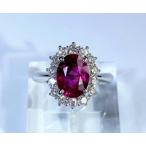 Pt900 ノーヒート 非加熱 ルビー 3.176ct