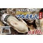 ふるさと納税 牡蠣 厚岸のブランド牡蠣 マルえもん Mサイズ 10個 生食用 魚貝類 海鮮 海のミルク 国産 生食用殻付き牡蠣 まろやか クリーミー 食.. 北海道厚岸町