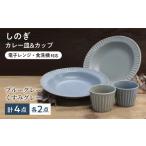 食器 グラス 皿 美濃焼 みずなみ焼 しのぎ カレーパスタ皿&…