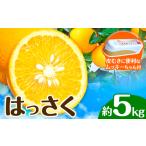 はっさく 皮むきに便利なムッキーちゃん付き 約5kg