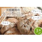 黒姫高原 パン小舎 pangoyaのカンパーニュ&レーズンとくるみのパン 3点詰め合わせ