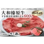冷凍 大和榛原牛 すき焼き用 霜降り もも 600g