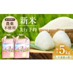 栽培期間中農薬不使用 農家のおいしいお米 5kg×3回