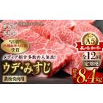 長崎和牛 ミスジ ウデ肉 焼肉用 スライス 700g