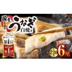 ふるさと納税 1961 鹿児島県大隅産うなぎ白焼 6尾 計720g KN007-010 白焼き 国産 鹿児島県鹿屋市