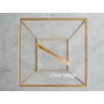 アクリル製ロングバレッタ clear beige
