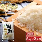 定期便 特別栽培米 コシヒカリ5kg 3ヶ月