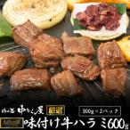 ショッピングふるさと納税 肉 ふるさと納税 お肉讃歌牛ハラミ秘伝の赤だれ 600g（300ｇ×2パック） ＜肉の匠 中むら屋厳選＞【1483】 岩手県花巻市