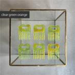 アクリル製 ヘアコーム clear dark