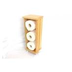 ふるさと納税 トイレットペーパーストッカー3巻　刑務所作業製品　静岡刑務所製作■ 静岡県静岡市