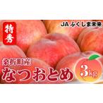 ふるさと納税 No.170 もも(なつおとめ)特秀 3kg 桑折町産 JAふくしま未来 桃 福島県桑折町