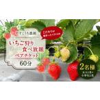 いちご狩り 食べ放題ペアチケット60分