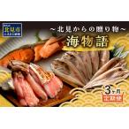 ふるさと納税 【3ヶ月定期便】 海物語〜北見からの贈り物〜 ( 海鮮 海の幸 定期便 ホッケ カニ さけ しゃけ 紅鮭 蟹 かに ほっけ 魚 逸品 )【999.. 北海道北見市
