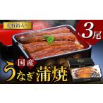 ショッピングうなぎ 蒲焼き 国内産 送料無料 ふるさと納税 うなぎ蒲焼 3尾入　国産 鰻 ウナギ 蒲焼き ギフト 贈答品 お歳暮 正月 うな丼 鰻丼 うな重 鰻重 ひつまぶし お中元 徳島県松茂町