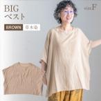 BIGベスト BROWN 草木染 AO116