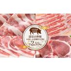 ふるさと納税 《定期便2回》 山形豚お楽しみ定期便 計2.55kg (しゃぶしゃぶ・生姜焼き・とんかつ用) 山形県産 銘柄豚 認定 ブランド豚 豚肉 ロー.. 山形県南陽市