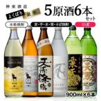 ふるさと納税 神楽酒造　よくばり焼酎5原酒6本セット 芋・麦・米・栗・そば 25度900ml 本格焼酎＜26-28a＞ 宮崎県西都市