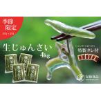 生じゅんさい4kg ゆずタレ6個 2027年5月上旬頃~7月下旬まで…