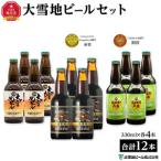 大雪地ビールセット ピルスナー×4本 黒岳×4本