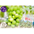ショッピングふるさと納税 シャインマスカット ふるさと納税 感謝を込めて最高の朝採りシャインマスカットをお贈りします！1.0kg以上（2房）【2026年発送】（LMS）B-416 シャインマスカット フ.. 山梨県甲州市
