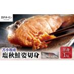 ふるさと納税 【王子サーモン】塩秋鮭姿切身（半身） 1kg　T041-002 王子サーモン 秋鮭 鮭 さけ しゃけ 切身 おかず 惣菜 魚 お取り寄せ 冷凍 .. 北海道苫小牧市