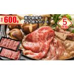 牛肉 ロース 5等級 鹿児島黒牛すきやきBセット_ss0036