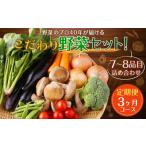 ふるさと納税 【定期便 3ヶ月コース】 野菜のプロ40年が届けるこだわり野菜セット！ 7〜8品目 詰め合わせ 長崎県時津町