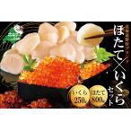 ふるさと納税 いくら ホタテ 海鮮 福袋 セット ! いくら 醤油漬け 250g & 北海道 帆立 中粒 800g ( 海鮮福袋 福袋セット ) 北海道別海町