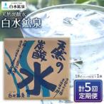 天然炭酸水 白水鉱泉 18L×1箱