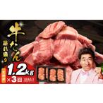 ふるさと納税 牛たん 暴れ盛り 総量 3.6kg 定期便 1.2kg×全3回【毎月配送コース 牛肉 牛タン 牛たん 厚切り牛タン 焼肉 BBQ キャンプ ア.. 大阪府泉佐野市