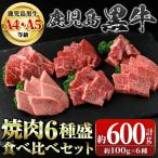 鹿児島黒牛 焼肉6種盛 計600g