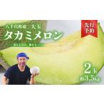ふるさと納税 【 先行予約 6月上旬 以降発送】 令和6年産 八千代町産 タカミメロン 秀品 2玉 2.5kg 期間限定 産地直送 果物 フルーツ メロン .. 茨城県八千代町