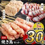 焼き鳥セット 3種盛り合わせ30本 焼き鳥