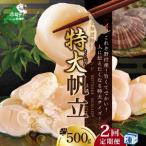 毎月2ヶ月定期便 野付産 ホタテ 特大ホタテ500g