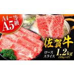 牛肉 ロース 小分け 艶さし 佐賀牛 ローススライス 1.2kg