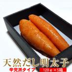 辛子明太子 天然だし 明太子 120g 辛口×5セット辛子明太子