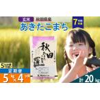 ふるさと納税 【玄米】＜令和7年産＞ 《定期便4ヶ月》秋田県産 あきたこまち 5kg (5kg×1袋)×4回 5キロ お米 匠  秋田県仙北市