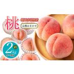 ふるさと納税 【令和8年産先行予約】JA庄内たがわの桃 (品種おまかせ) 約2kg（5〜9玉入） 鶴岡市羽黒地域産　K-830 山形県鶴岡市