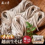 新月亭の生そば 4食だし付き冷蔵 蕎麦 越前そば