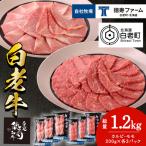 白老牛 焼肉 霜降り カルビ&モモ セット 合計1.2kg