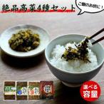 ご飯のお供 絶品高菜4種×2セット 計8袋