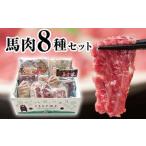ふるさと納税 純国産馬肉8種セット 計2200g 熊本肥育 2年連続農林水産大臣賞受賞 送料無料 馬刺し 馬肉 馬スジ ホルモン 燻製 霜降り ハンバーグ.. 熊本県山江村