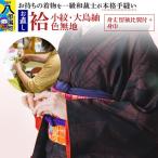 袷着物 小紋 大島紬 色無地のお直し 身丈 留袖比翼付+身巾