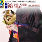 袷着物 小紋 大島紬 色無地のお直し 身丈 留袖比翼付