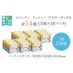 ふるさと納税 ティッシュペーパー スコッティ ティシューフラワーボックス 250組 × 54箱 ティッシュ 日用品 京都府福知山市